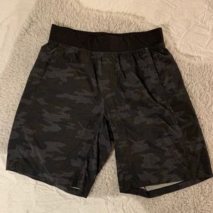 lululemon athletica Black Camo Athletic Shorts